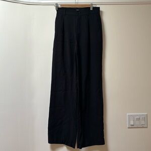 Zara black pleated trousers